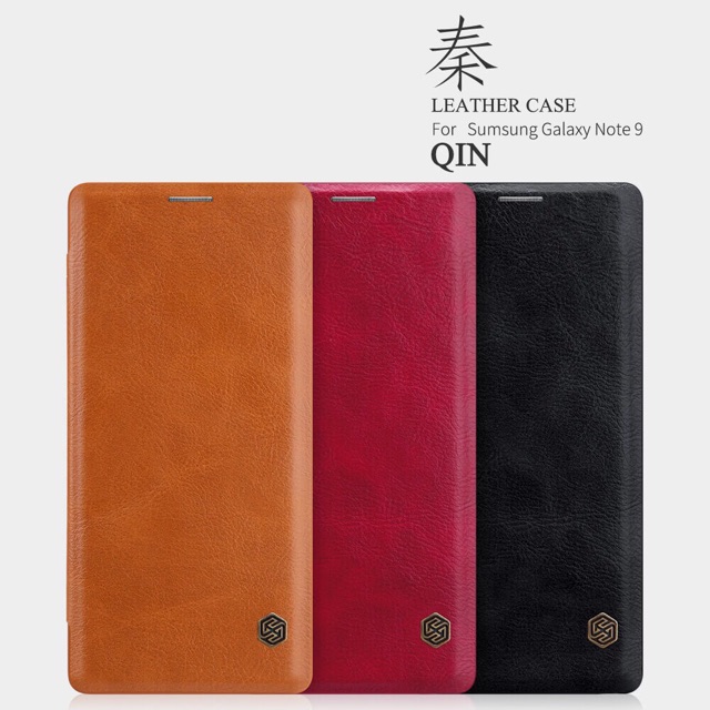 Bao da nillkin Qin samsung Note 9 / note 10 / note 10 plus chính hãng có khe nhét thẻ ATM