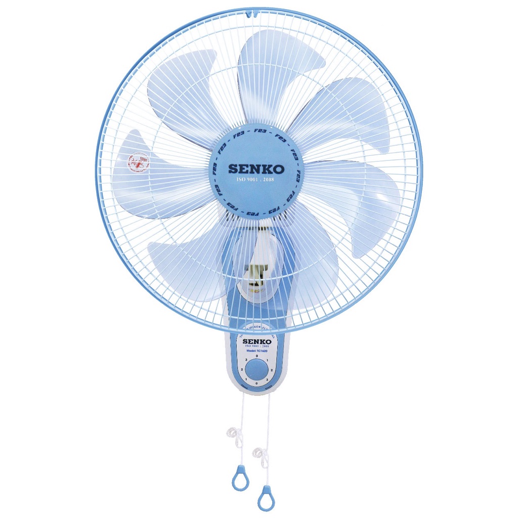 Quạt treo tường Senko TC1620 công suất 65W, 3 tốc độ gió, thiết kế tinh tế - Hàng chính hãng - Bảo hành 2 năm