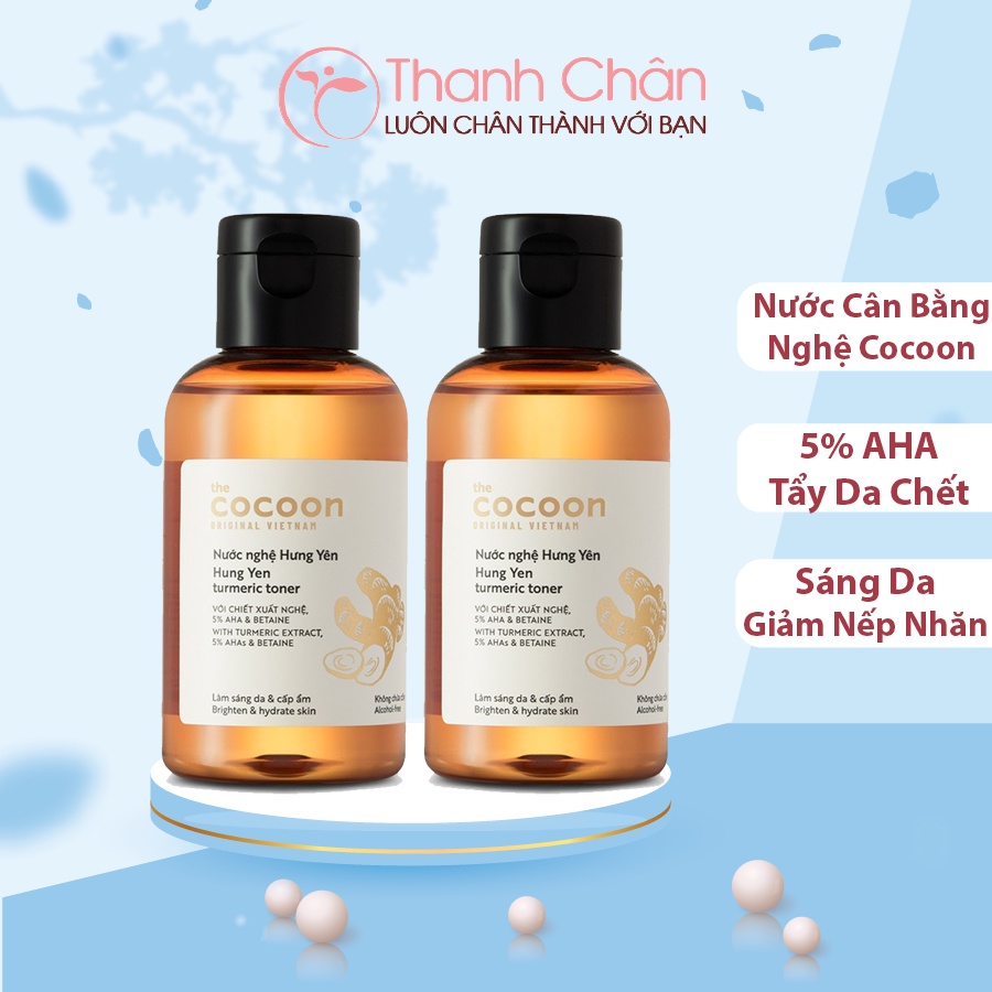Nước Cân Bằng Cấp Ẩm Nghệ Hưng Yên Cocoon Turmeric Toner 140ml