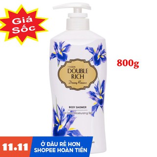 [GIÁ GỐC CHÍNH HÃNG] SỮA TẮM DOUBLE RICH HƯƠNG HOA IRIS DƯỠNG DA TRẮNG MỊN THƠM 800G