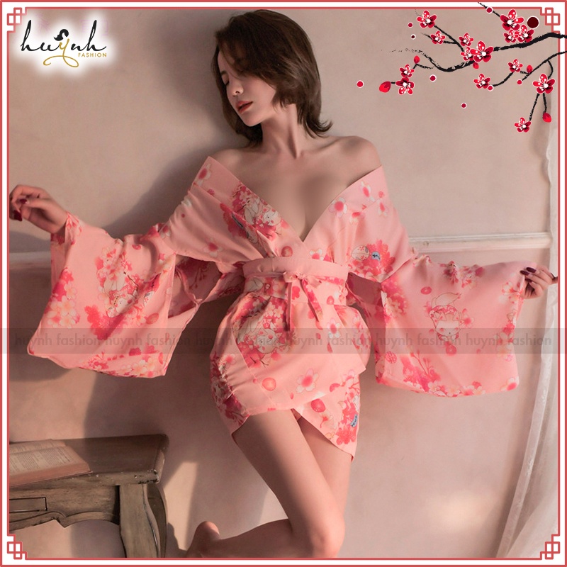 Áo Choàng Ngủ Cosplay Kimono Hóa Trang Phong Cách Nhật Bản Gợi Cảm - CO22