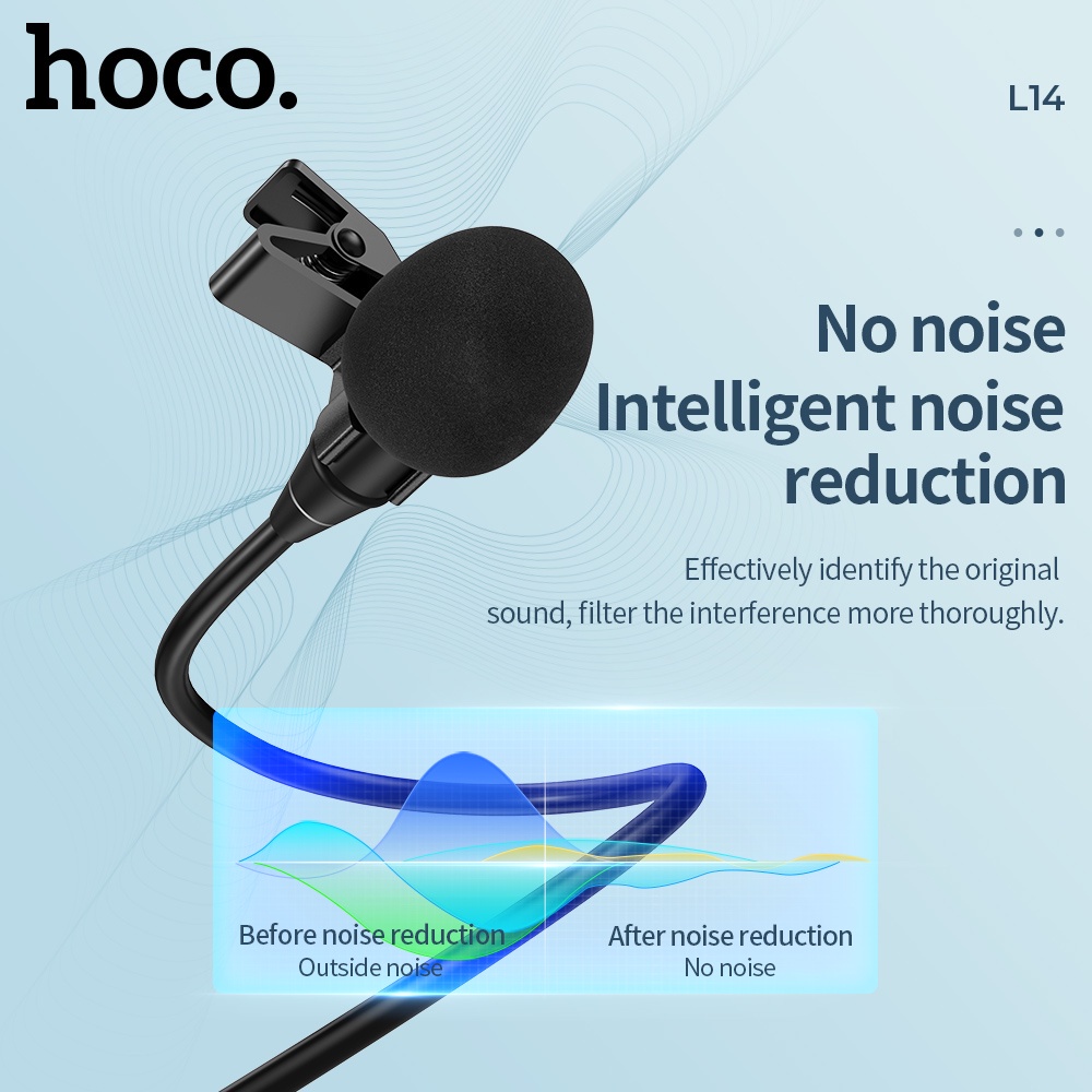 Micro cài áo mini HOCO. L14 tiện dụng thích hợp cho điện thoại ip samsung