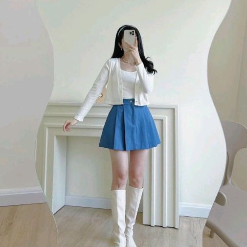 Sét áo  khoác croptop và áo trong (gồm 2sp)