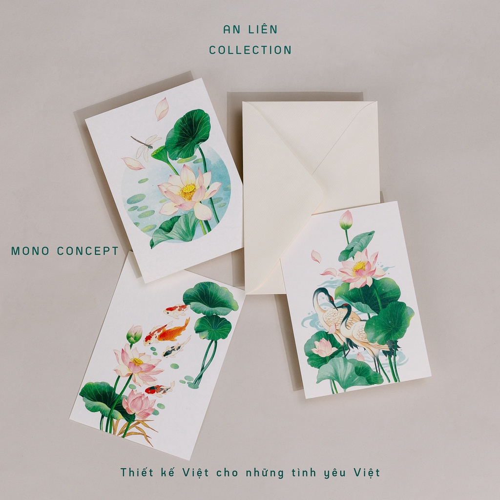 Postcard mẫu Sen - An Liên