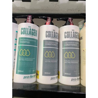 Cặp dầu gội xả collagen Pro Ferm 800ml x2