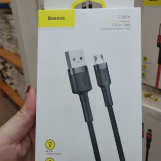 Cáp sạc nhanh 2M bọc dù chống đứt cổng MicroUSB chính hãng Baseus Cafule 1.5A