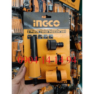 Bộ 5 khớp nối vòi xịt phun nước INGCO HHCS05122