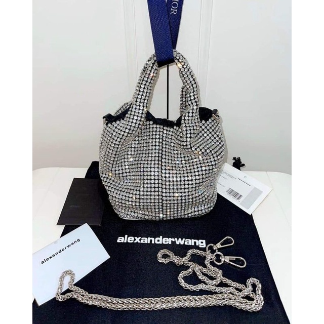 Túi chữ W đá quai vòm size 17cm cực xinh