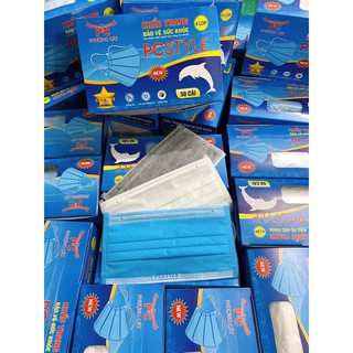 [Giảm Sốc] Hộp 50 Cái Khẩu Trang Y Tế 4 Lớp - Khẩu Trang Đa Năng 3 Màu TRẮNG - XANH - XÁM