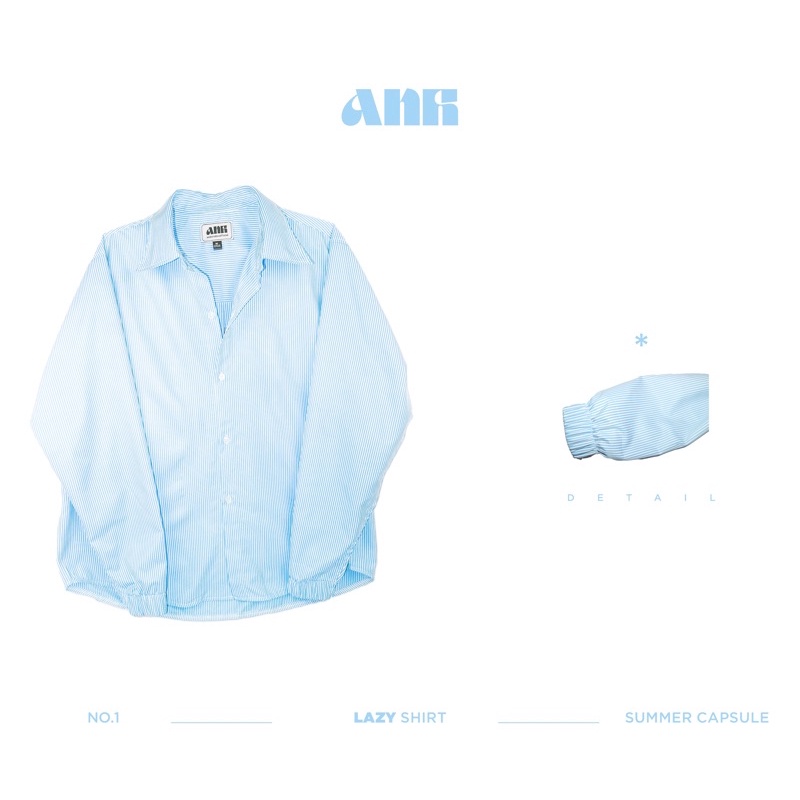 ÁO SƠ MI TAY THUN “LAZY SHIRT” UNISEX - BABY BLUE