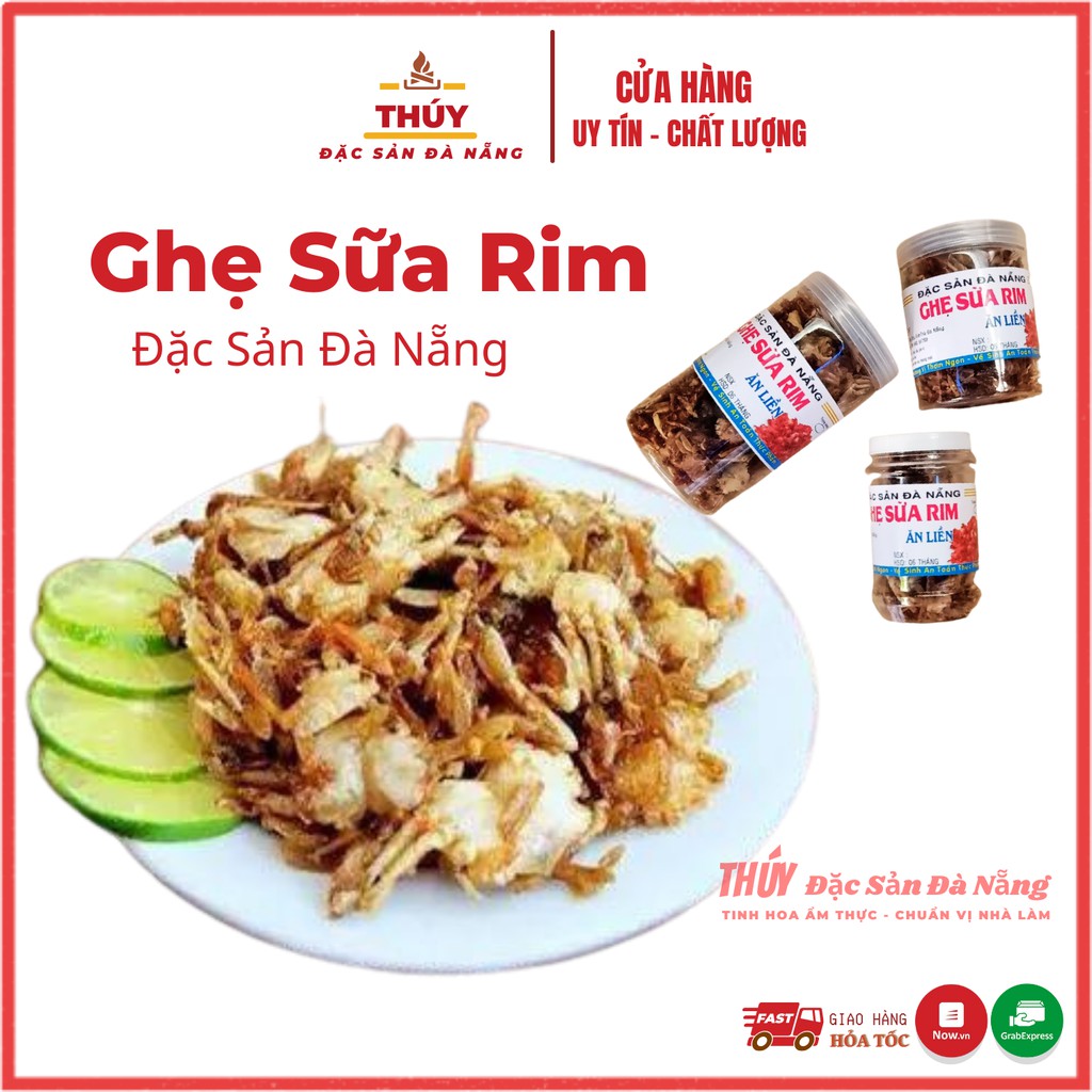 Ghẹ sữa rim Đà Nẵng hũ pet cao cấp gia vị vừa ăn, giòn tan nhiều canxi