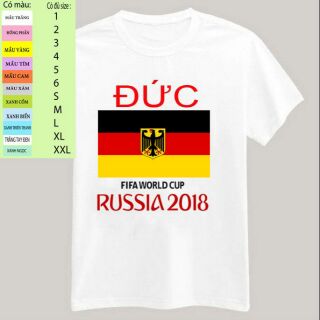 Áo thun world cup 2018. đủ các nước. đủ size