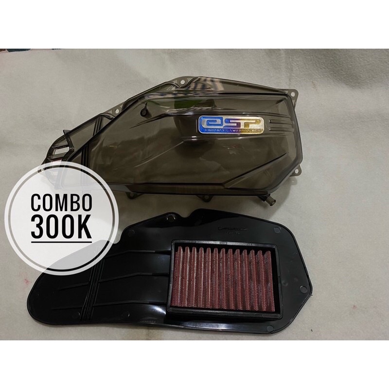 Ốp Bầu Lọc Gió Pô E Màu Khối Dành Cho Vario,Ab,Click.ShMode V.V