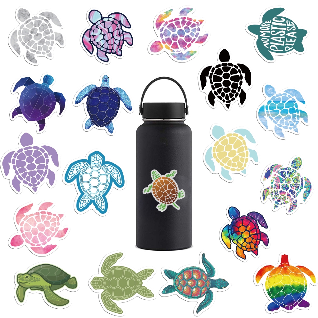 Set 41 Hình Dán Rùa Biển Nhiều Màu Sắc Dùng Để Trang Trí