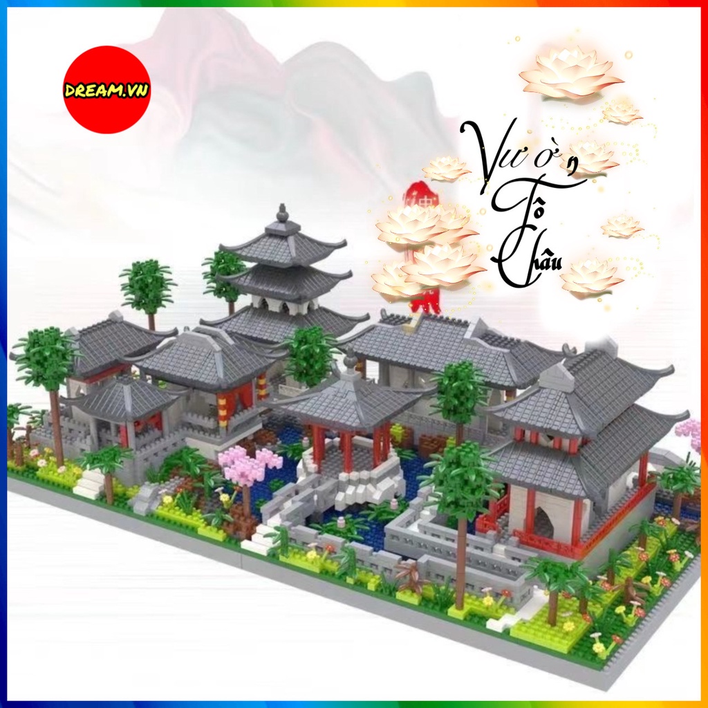 LEGO LẮP RÁP/ MÔ HÌNH VƯỜN THƯỢNG UYỂN, VƯỜN TÔ CHÂU