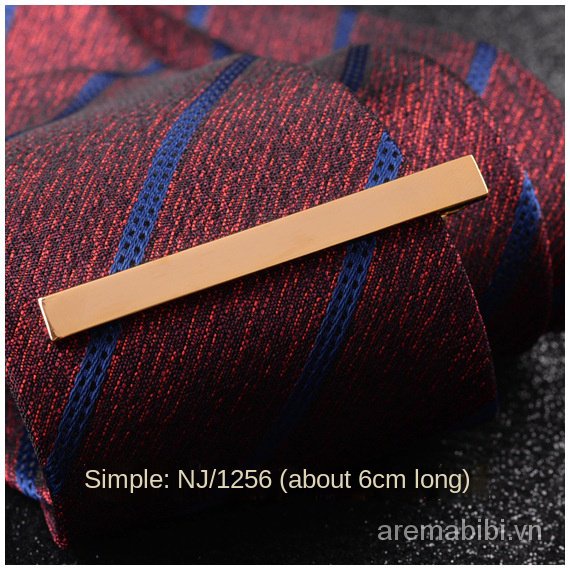 Kẹp cà vạt họa tiết màu vàng thời trang sang trọng cho nam