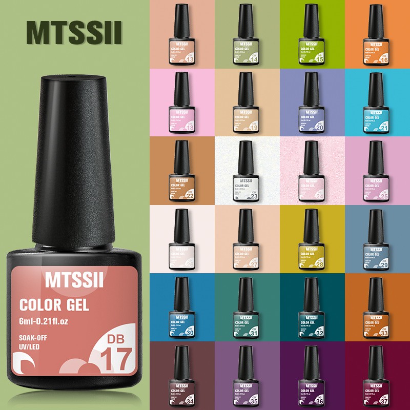 Gel Nền Sơn Móng Tay MTSSII UV LED Bán Vĩnh Viễn Có Màu 6ml