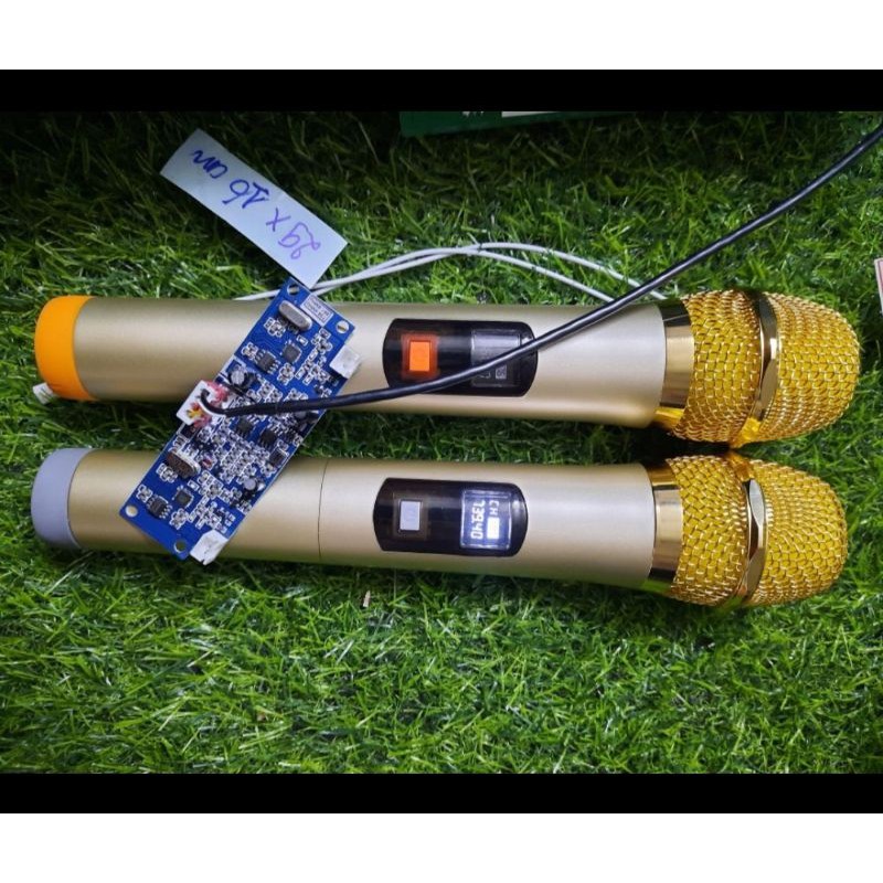 Trọn Bộ Mạch Loa Kéo 1 Kênh Kèm 2 Tay Micro Không Dây Cho Bass 20- 30-40-