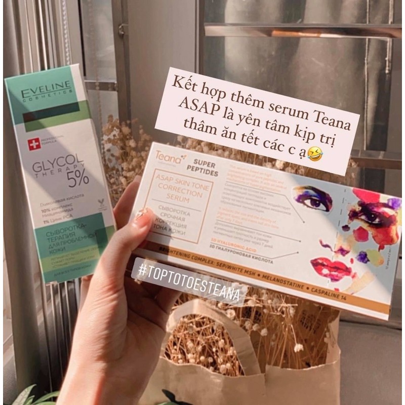 Serum Eveline Glycol Therapy 10% Niacinamide ngừa mụn, mờ thâm, giảm dầu nhờn cho da láng bóng, đều màu | BigBuy360 - bigbuy360.vn