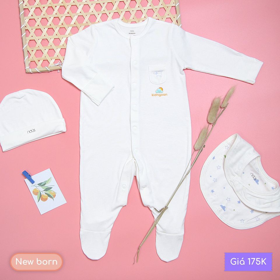 [CỰC HOT] Bộ body Nous sơ sinh newborn trắng tinh khôi