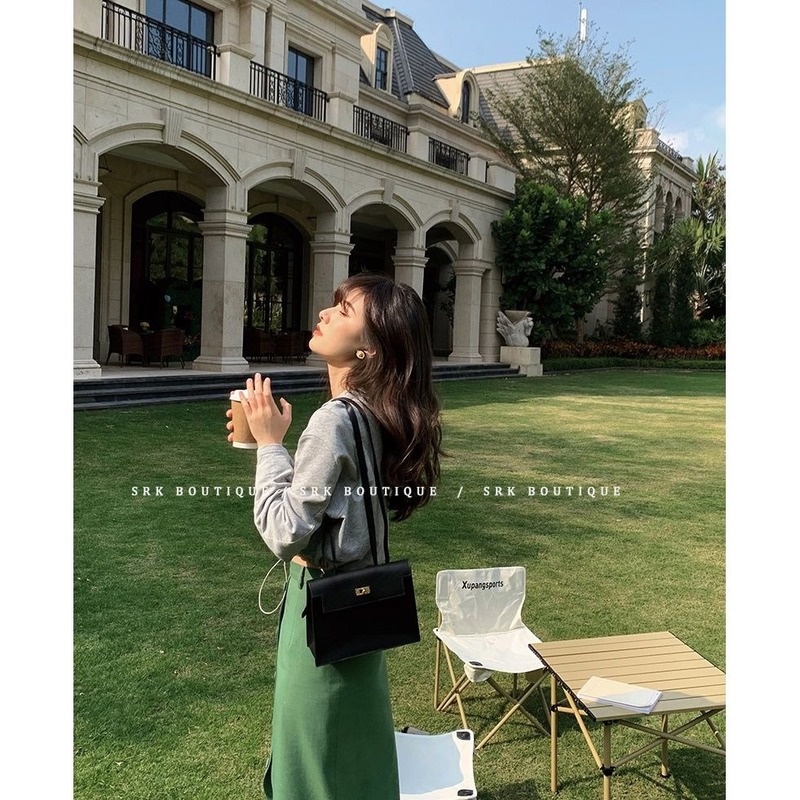 Chân Váy Lụa Bóng Lưng Cao Xẻ Tà Dáng Ôm Có Size Lớn Thời Trang Cho Nữ