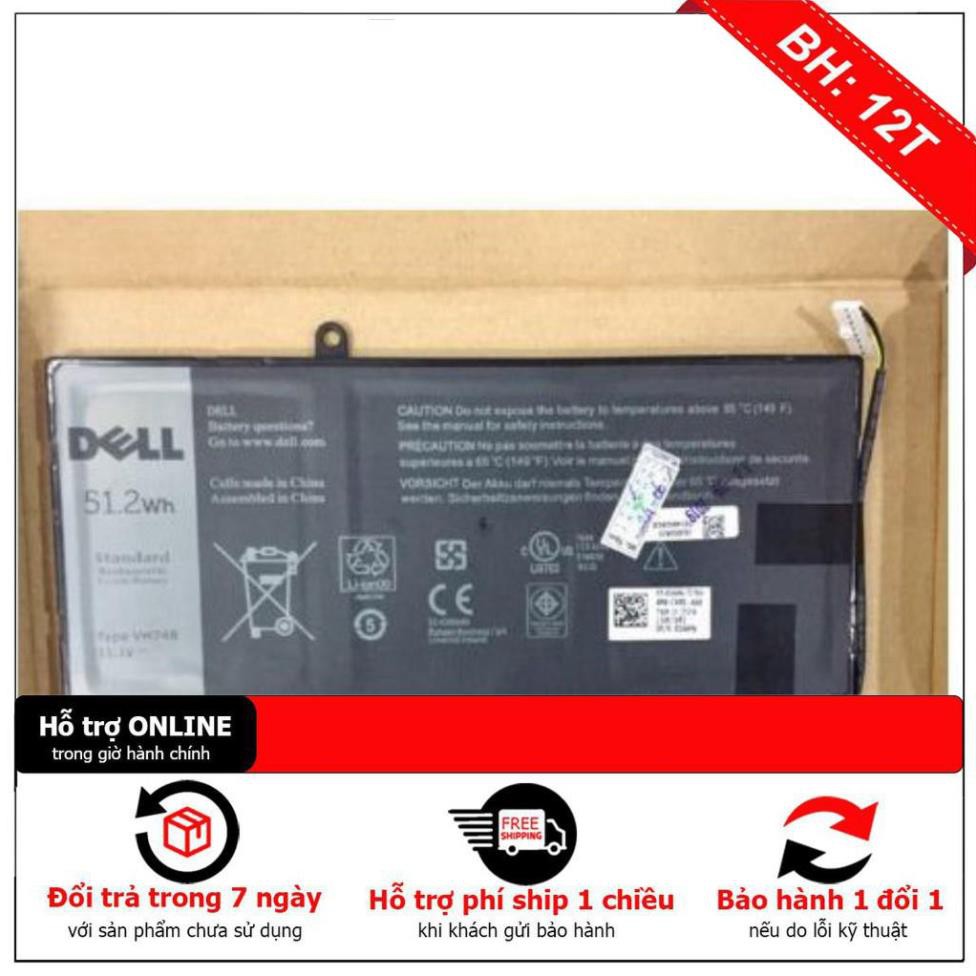 BH12TH . Pin dell vostro 5460 ZIN pin 6 cell dẹt lắp trong máy Vostro 5460 5470 5480 5560 5570 14-5439 Inspiron 14