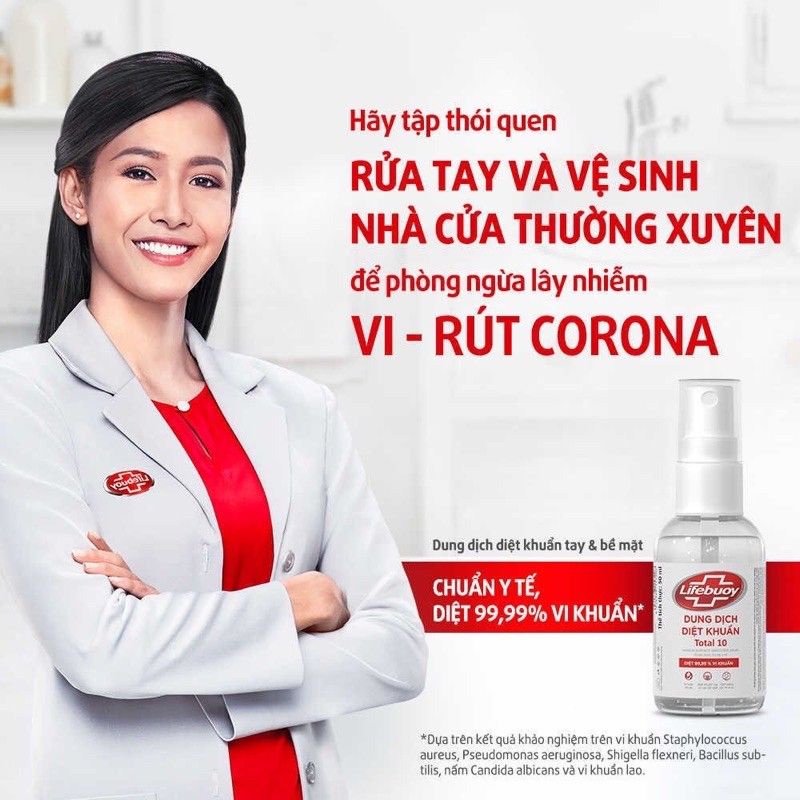 Xịt rửa tay khô Lifebouy tiện lợi bỏ túi diệt khuẩn | BigBuy360 - bigbuy360.vn