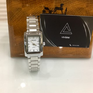 Đồng hồ nữ Halei mặt vuông trắng mịn chính hãng chống nước