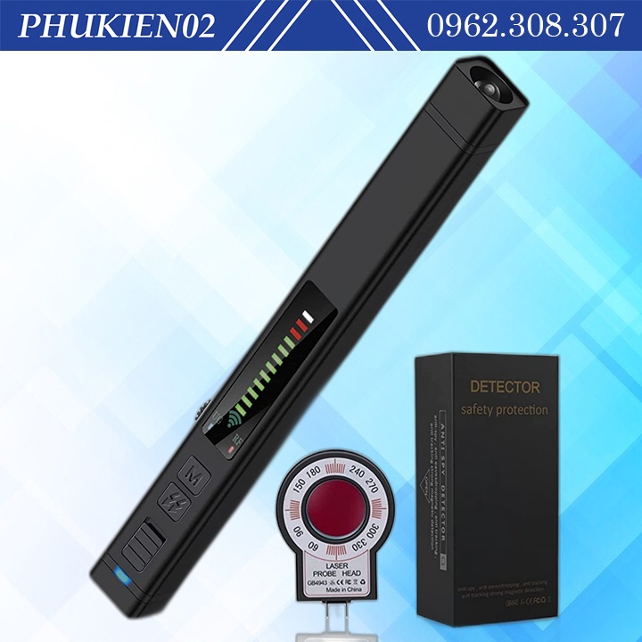 Máy Dò Phát Hiện Theo Dõi Camera, GPS, ghi âm, Định Vị Detector SF18