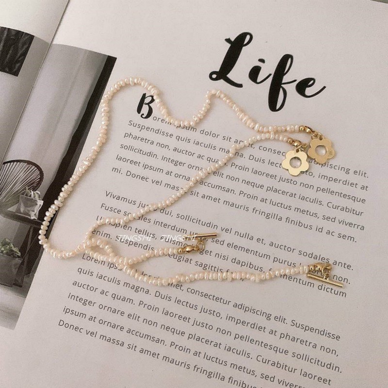 Vòng Tay Đính Hoa Và Ngọc Trai Xinh Xắn Cho Nữ