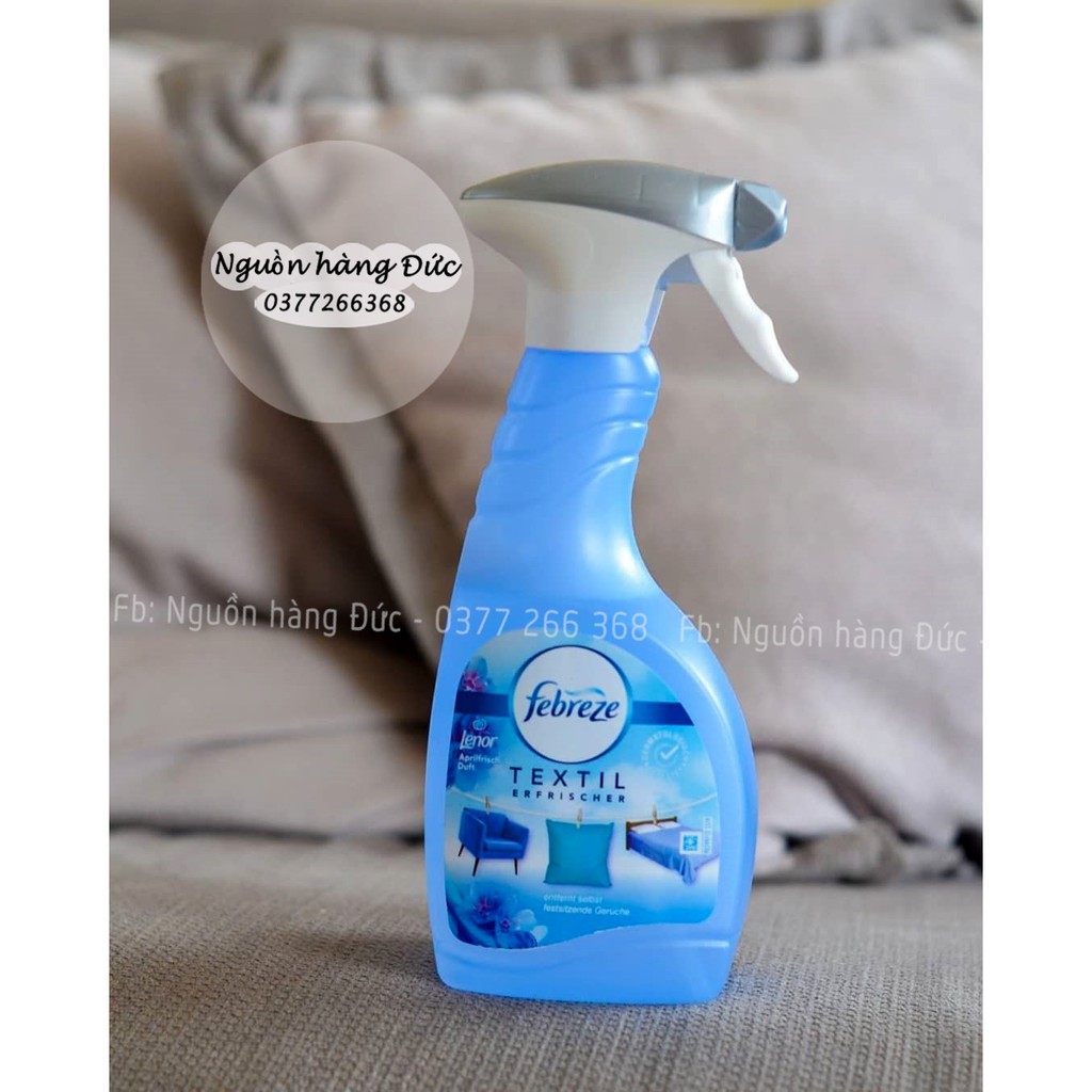 Xịt thơm quần áo Febreze-  chăn gối, sofa, ô tô, thảm .. Febreze Đức - Nguồn hàng Đức - Xịt thơm Febreze