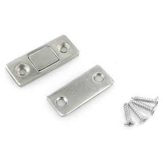 Chốt cửa tủ nam châm - Chốt cửa tủ, kệ bằng thép không gỉ kết hợp nam châm mini (41x17x3.9mm)