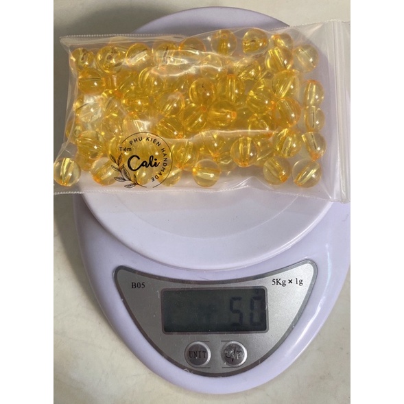 Túi 50gram hạt bẹt màu trong suốt