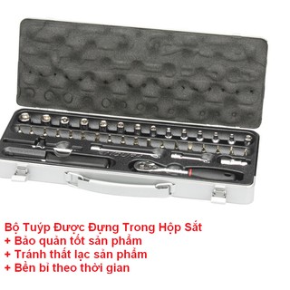 Bộ tuýp 38 chi tiết Endura E1230, 1/4"