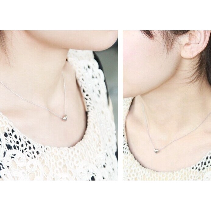 Dây Chuyền Mạ Vàng Hình Trái Tim Xinh Xắn