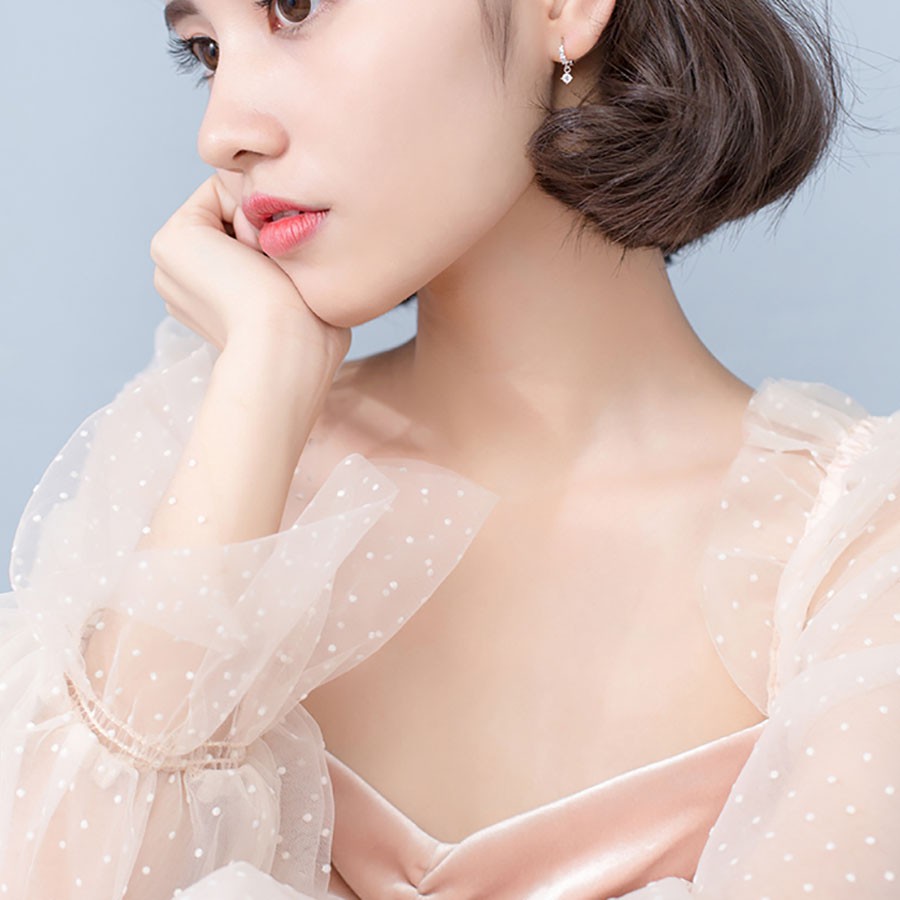 Bông Tai Nữ Cá Tính Bạc 925 Hình Tròn Sang Trọng Cho Nữ - Bảo Ngọc Jewelry B2441