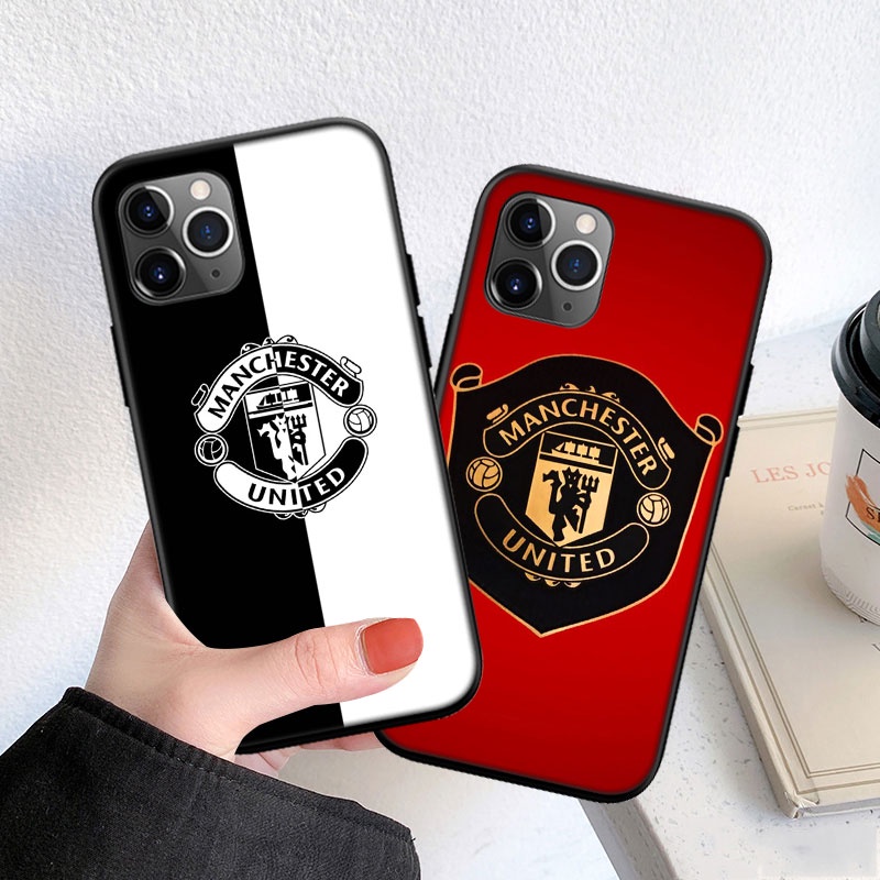 Ốp điện thoại silicon in logo Manchester United Wzi77 thích hợp cho Iphone 13 12 Pro Max Mini Xs Max X