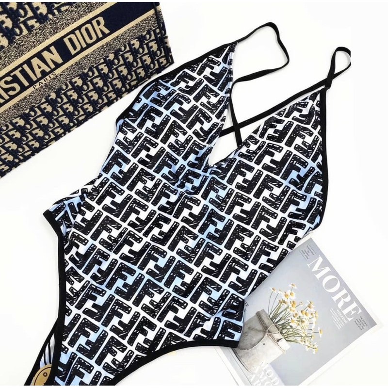 [BKN1003] <BRAND> BODYSUIT FD ĐEN PHA XANH | BigBuy360 - bigbuy360.vn