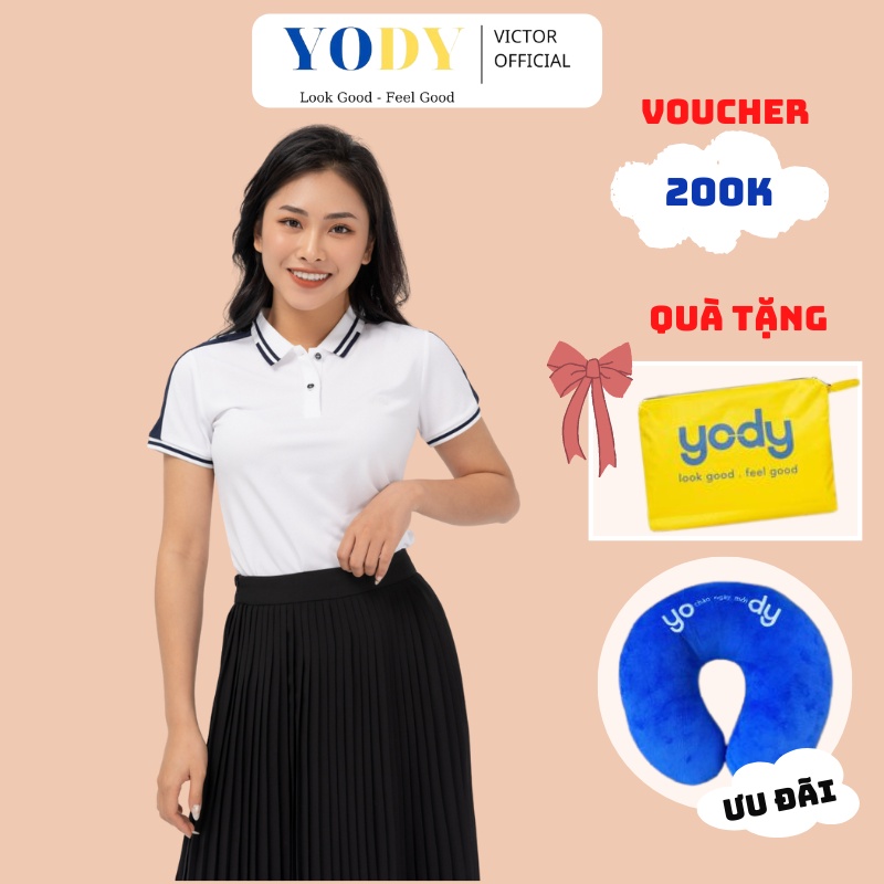 Áo Polo Nữ Cafe Thể Thao Phối Vai, Áo Cộc Tay Có Cổ Thoáng Mát Cao Cấp APN4398