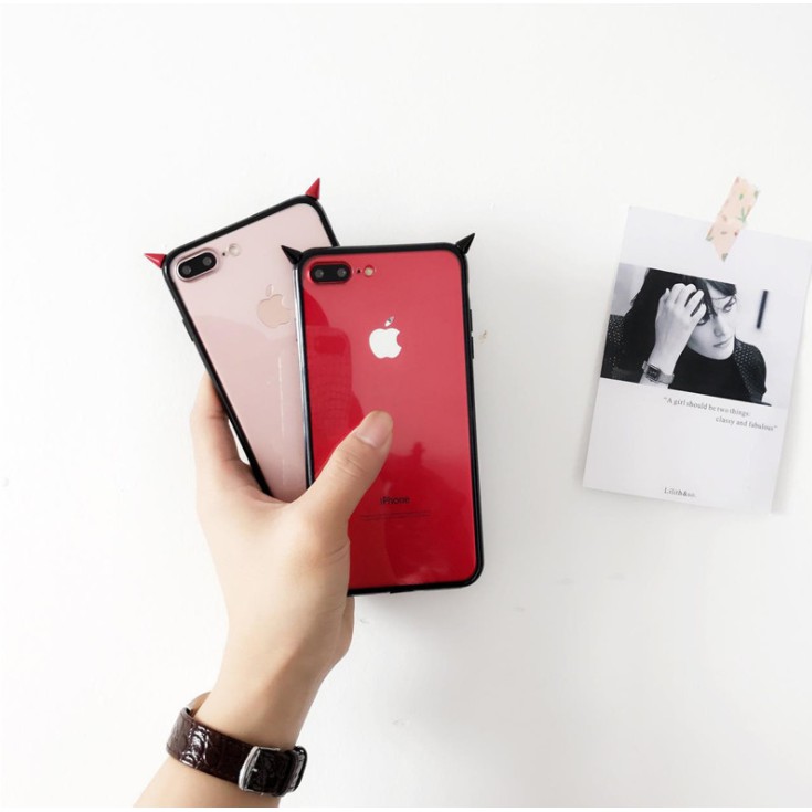 Ốp lưng trong suốt phối sừng cho iPhone 6 6s 7 8 plus X iPhone 5 5S SE casing iPhone 11 pro max XR | BigBuy360 - bigbuy360.vn