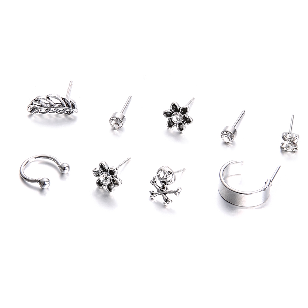 Set 9 chiếc hoa tai phong cách cổ điển thời trang cho nữ