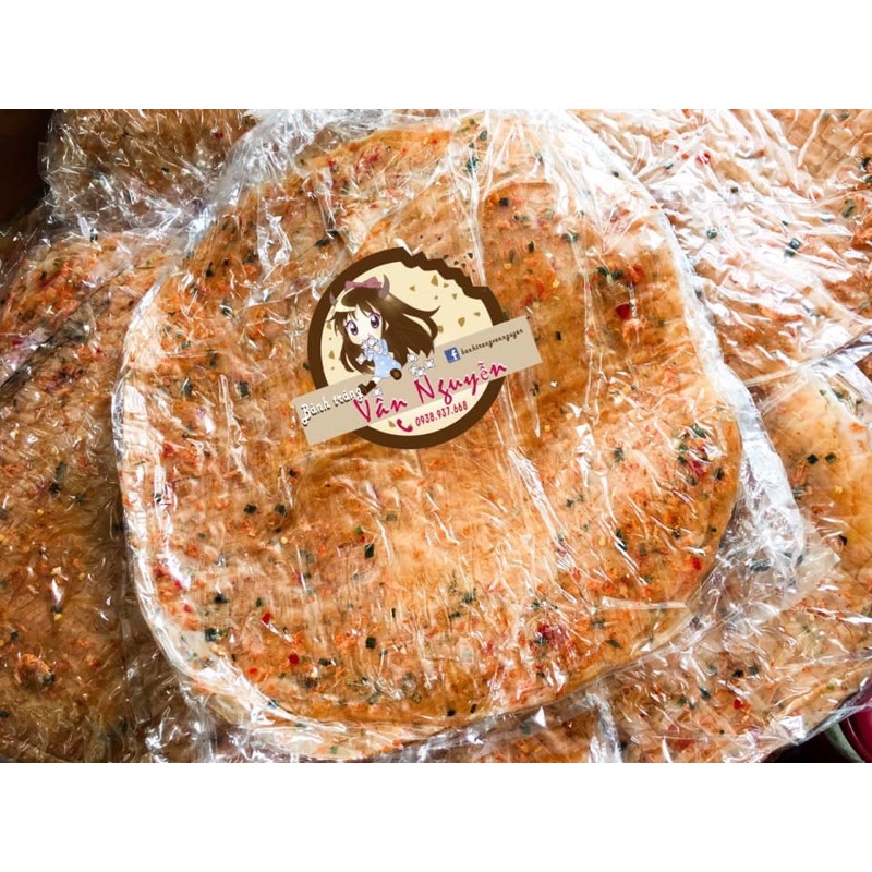 Bánh tráng dẻo ớt phơi sương tây ninh 500Gr. Bánh tráng Vân Nguyễn