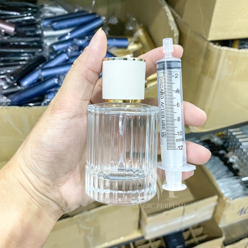 Combo chai lọ rỗng đựng nước hoa bằng thủy tinh cao cấp dung tích 50ml