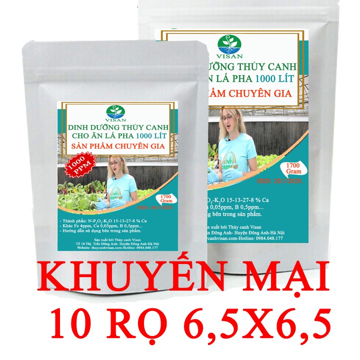 Dung dịch thủy canh ăn lá 1000 lít 1000 PPM
