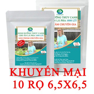 Dung dịch thủy canh ăn lá 1000 lít 1000 PPM
