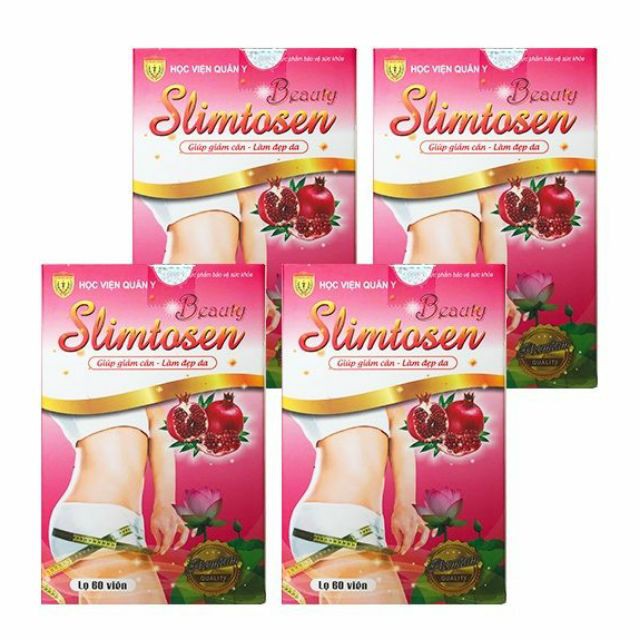 Viên Uống Giảm Cân [Chính Hãng] Slimtosen Beauty Học Viện Quân Y (60 viên) - Hỗ Trợ Giảm Cân Đẹp Da | BigBuy360 - bigbuy360.vn