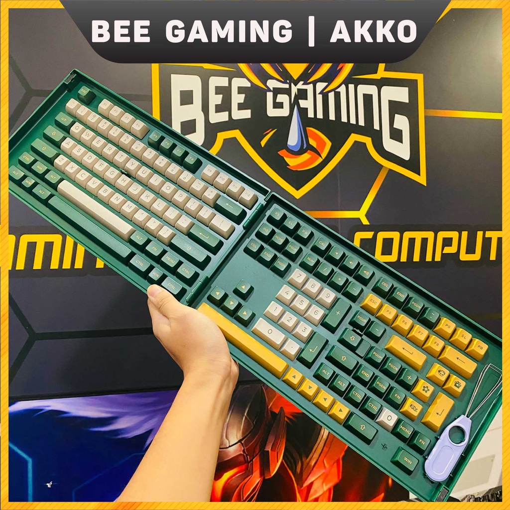 Bộ keycap AKKO World Tour London - Chất liệu PBT Double Shot - 198 nút