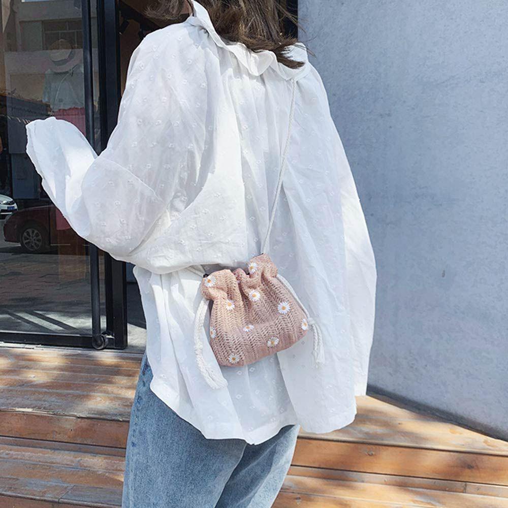 Túi Cói Dây Rút Đeo Chéo MIHAN1