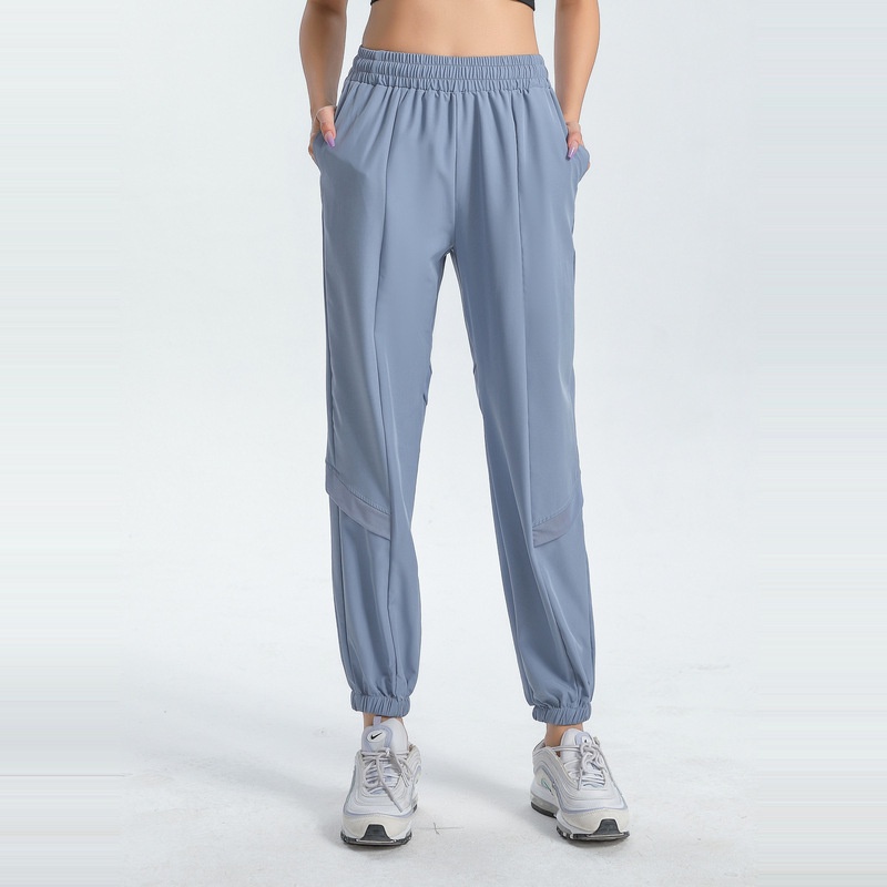Lululemon    Quần Dài Thể Thao Dáng Rộng Co Giãn Phối Túi Màu Sắc Thời Trang Cho Nữ 8809