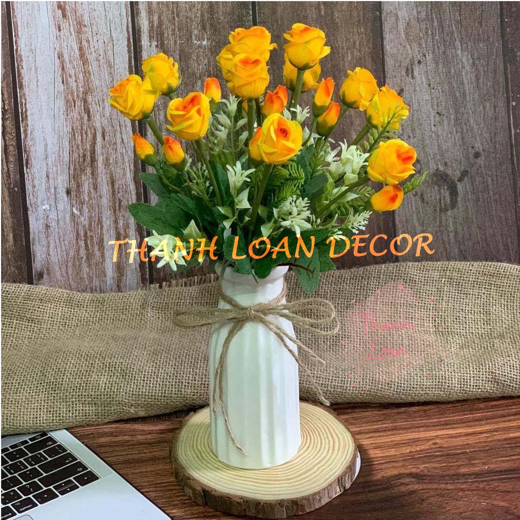 Lọ hoa decor Bát Tràng - Bình hoa gốm trang trí để bàn nhỏ xinh - Nhiều mẫu màu sắc đa dạng